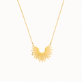 Minimal Geometric Gold Pendant Necklace