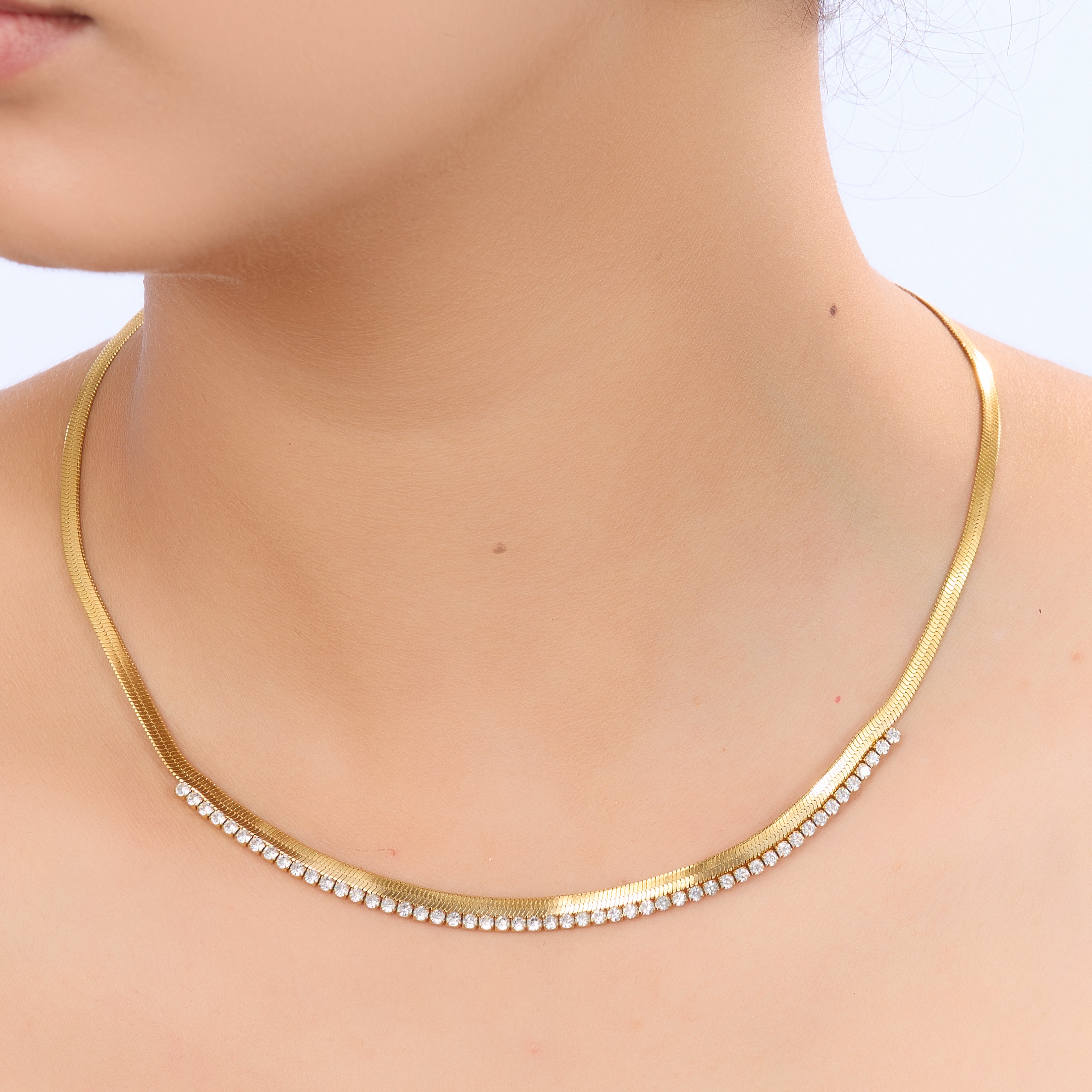 Elegant Gold Snake Chain Necklace