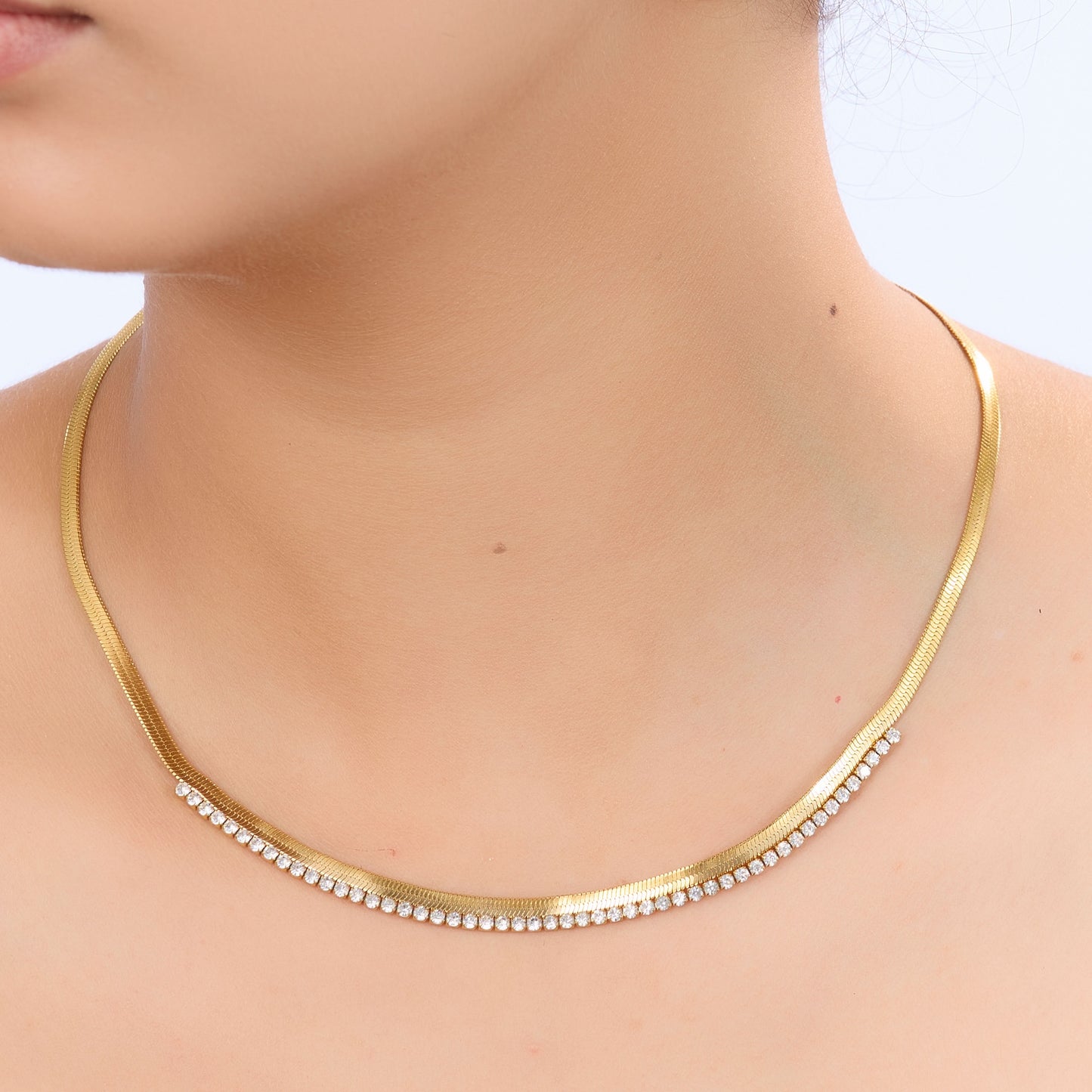 Elegant Gold Snake Chain Necklace