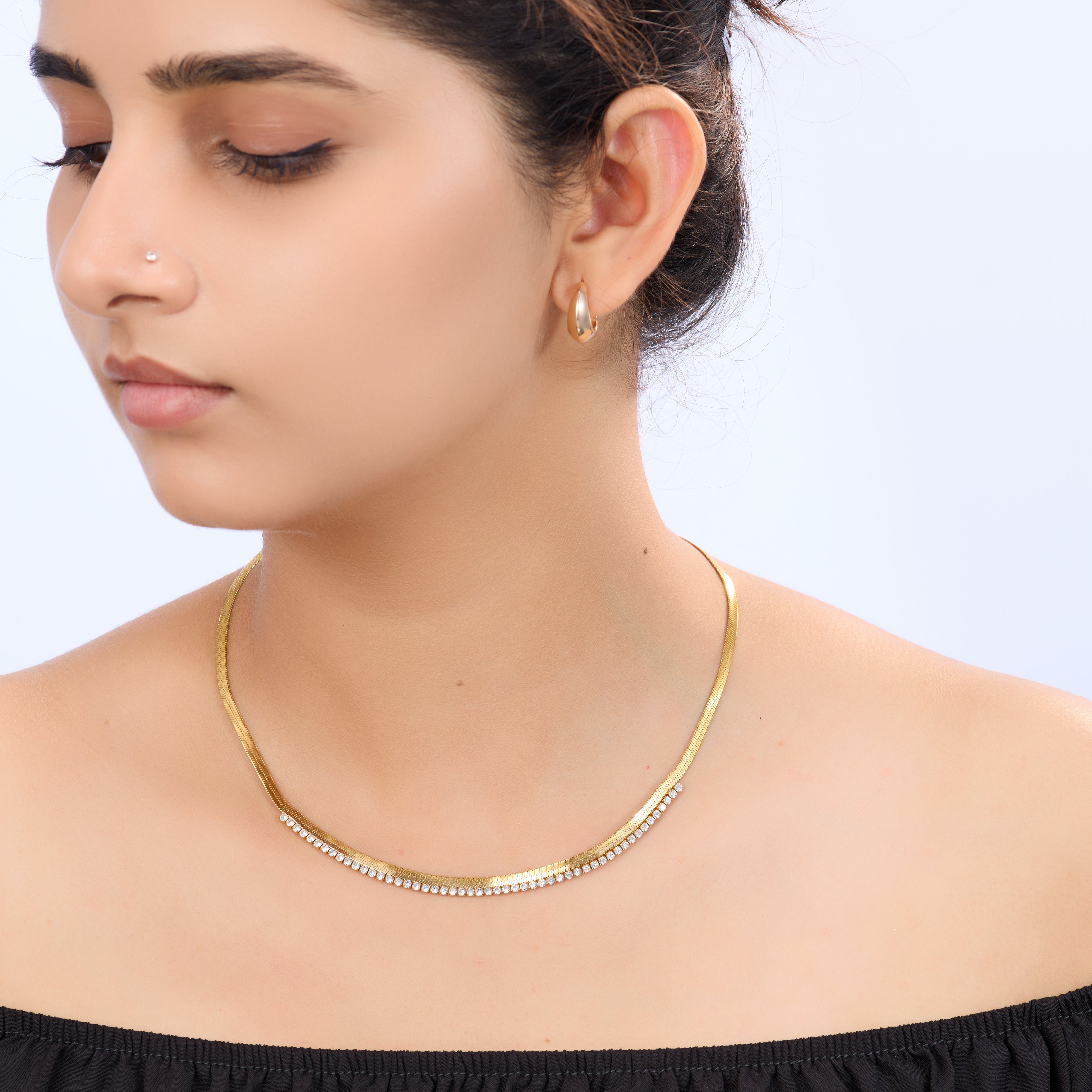 Elegant Gold Snake Chain Necklace