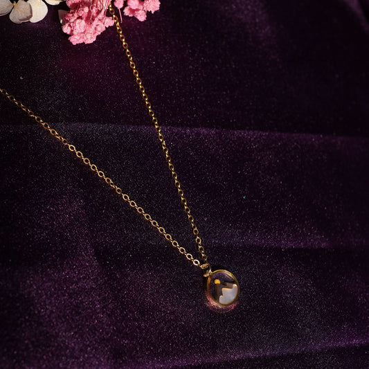 Minimal Mountain Gold Pendant Necklace