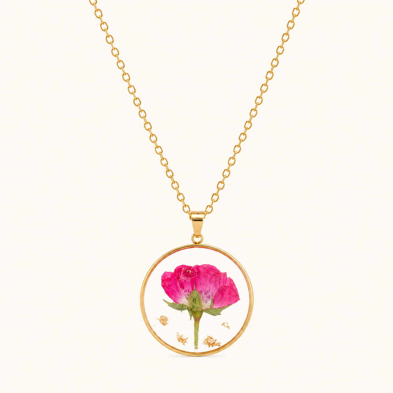June Bloom Floral Pendant Necklace