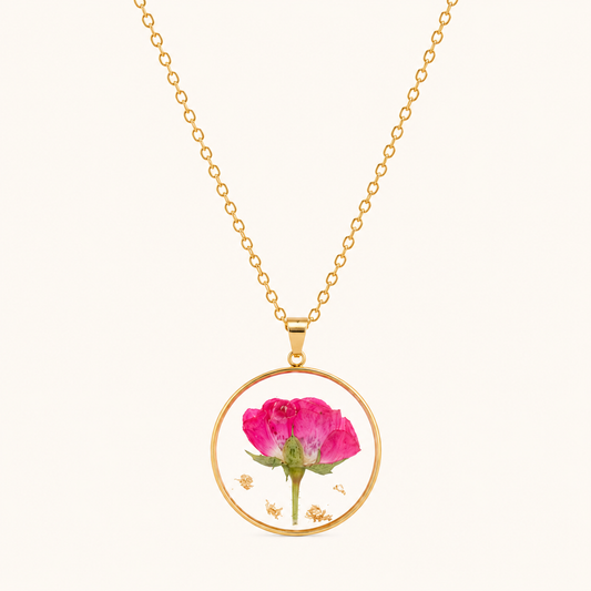 June Bloom Floral Pendant Necklace
