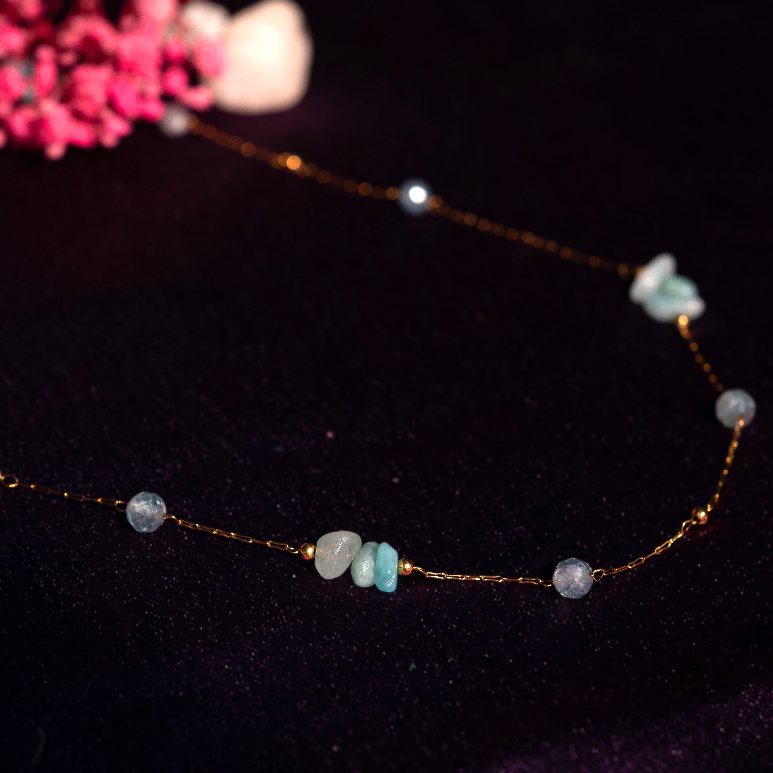 Elegant Floral Stackable Pendant Necklace