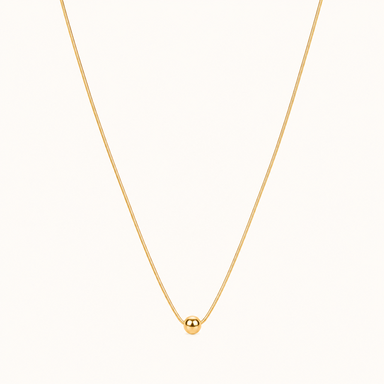 Minimal Gold Finish Necklace