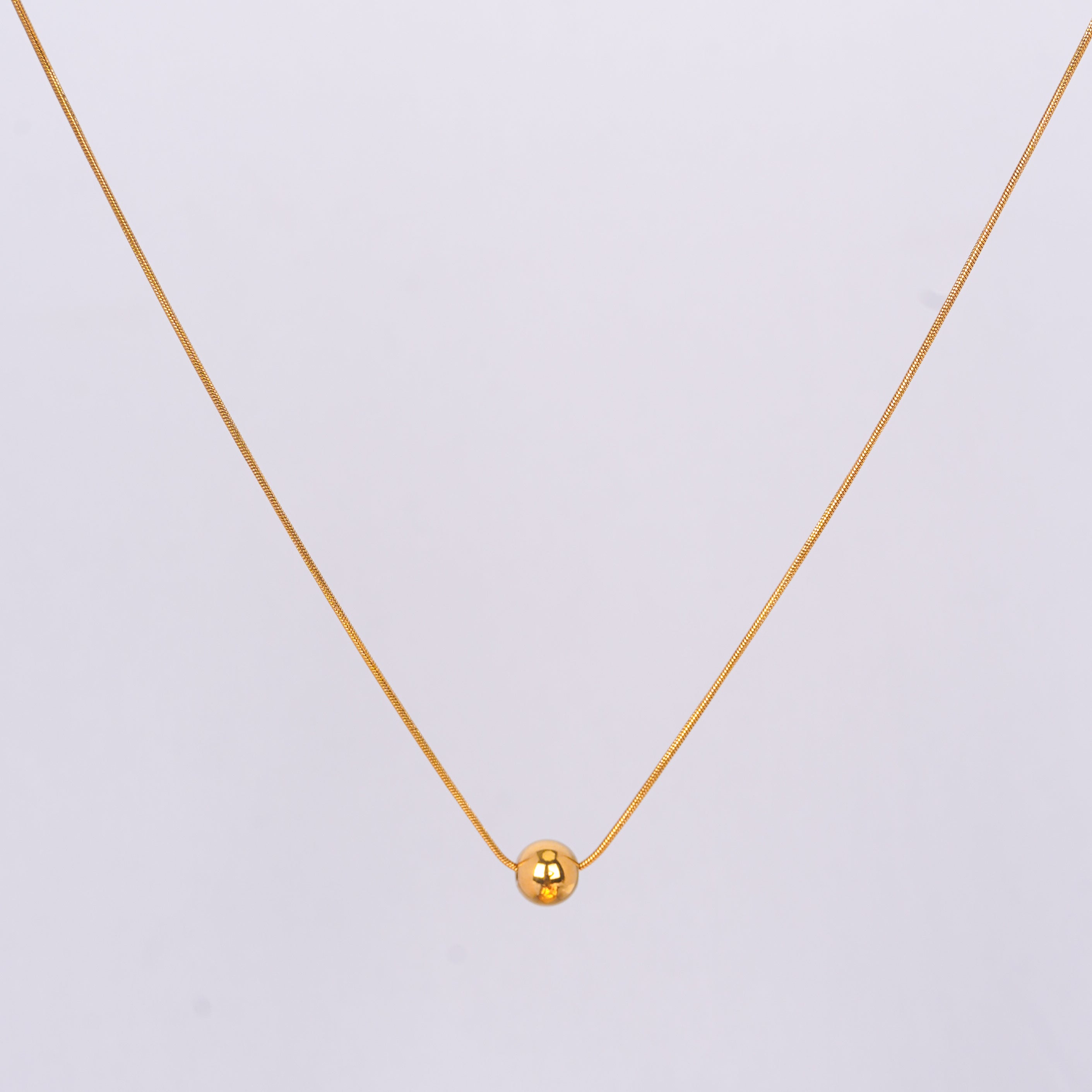Minimal Gold Finish Necklace
