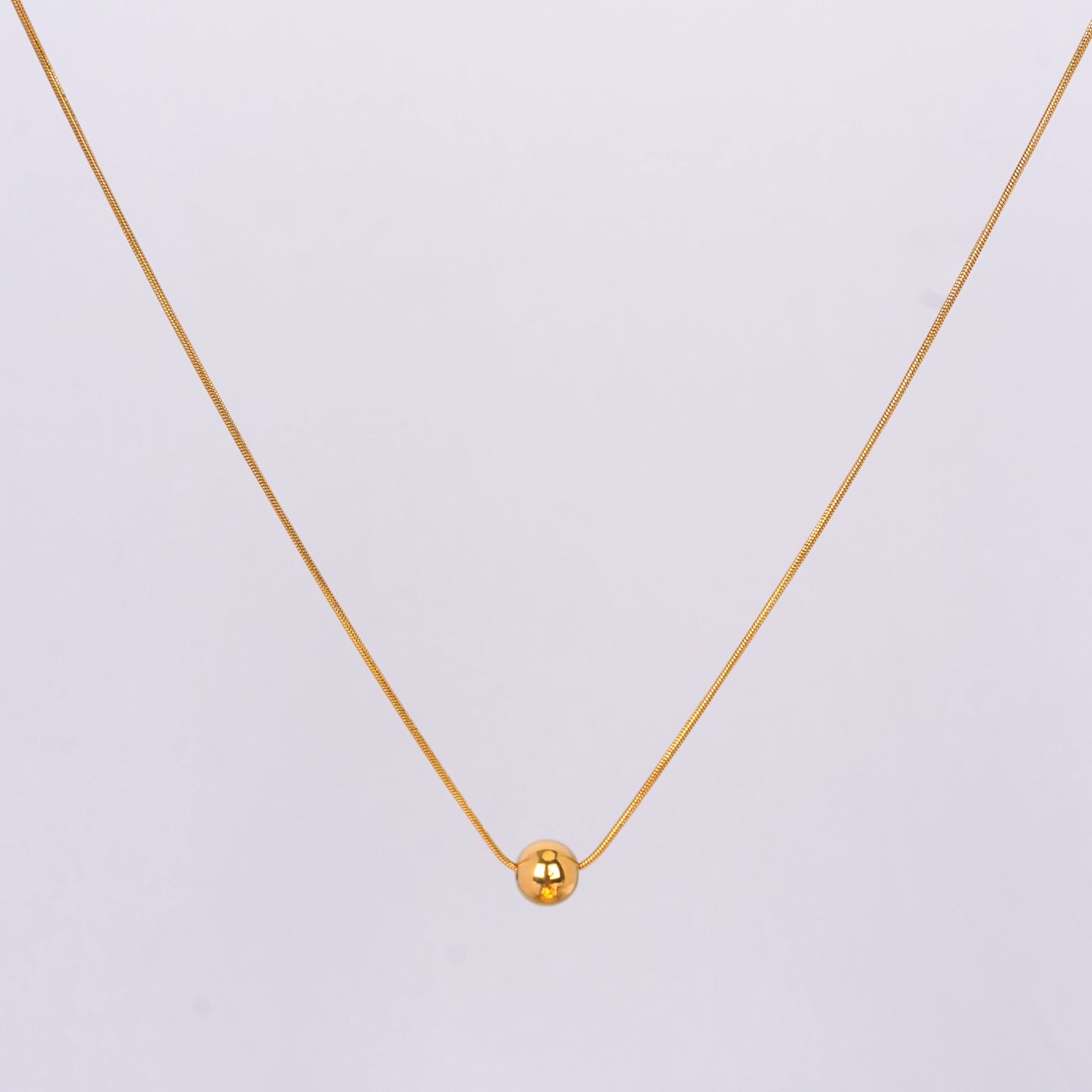 Minimal Gold Finish Necklace
