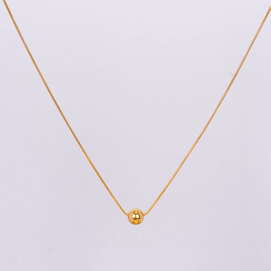 Minimal Gold Finish Necklace