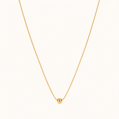 Minimal Gold Finish Necklace