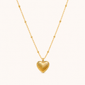 Retro Eye Heart Medallion Necklace