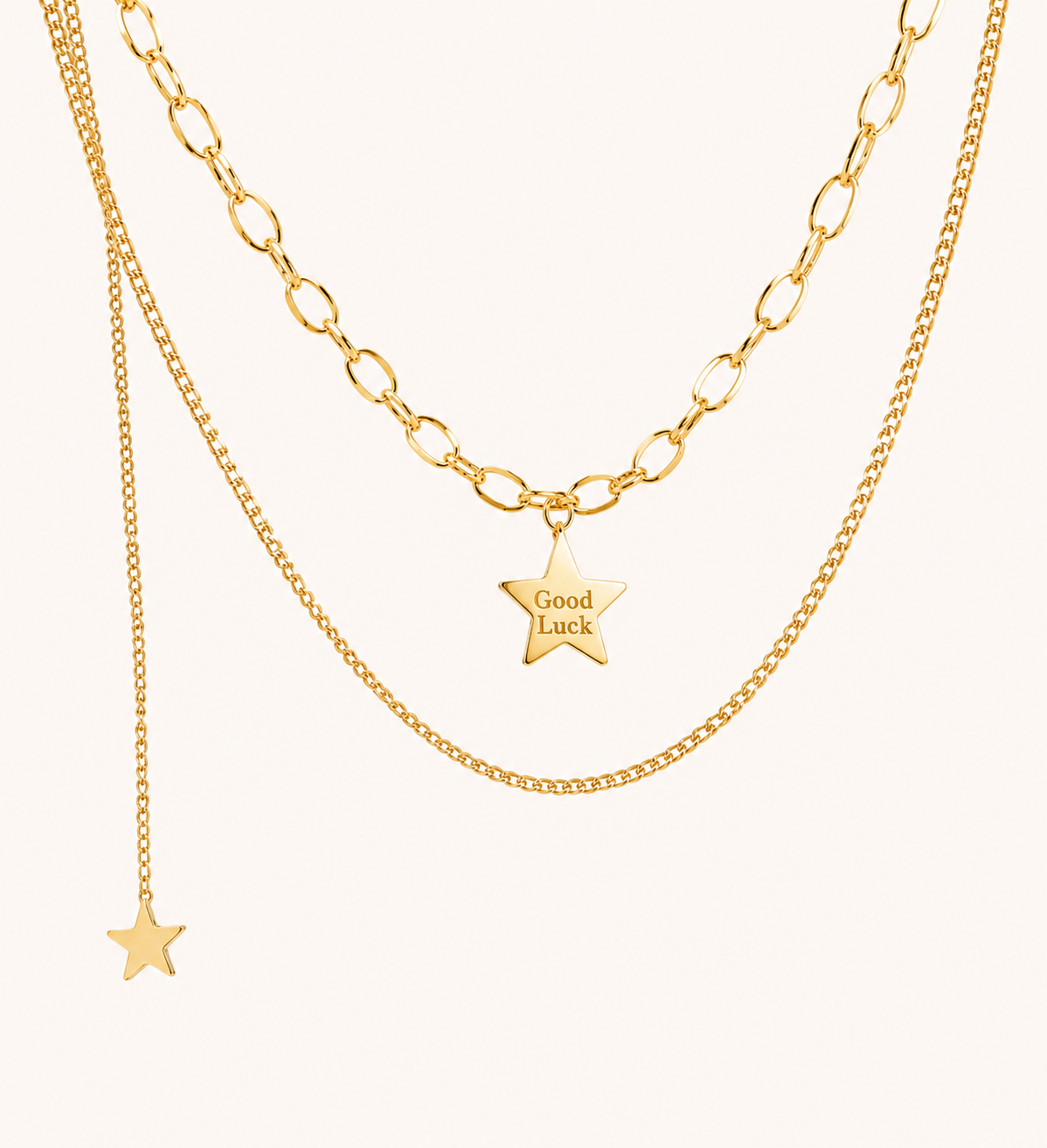 Vintage Star Gold Necklace