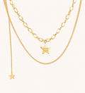 Vintage Star Gold Necklace