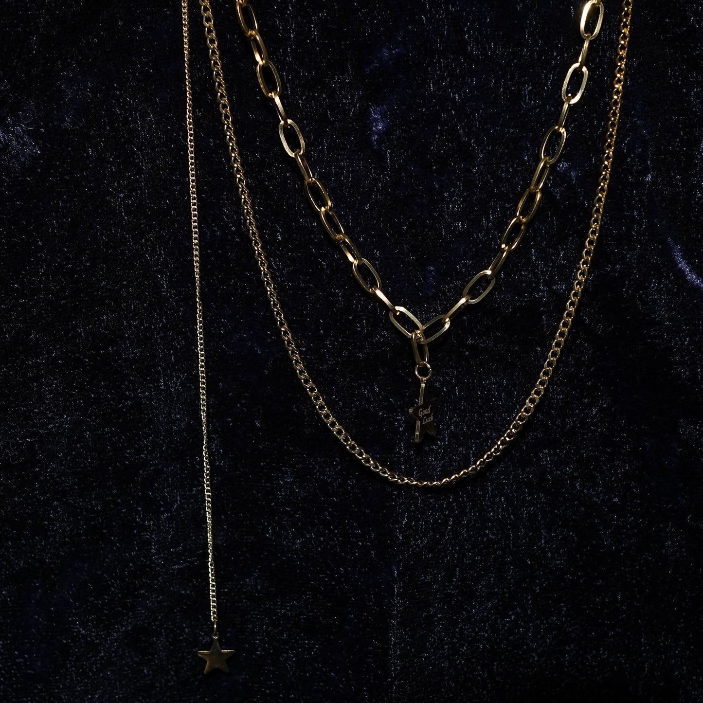 Vintage Star Gold Necklace