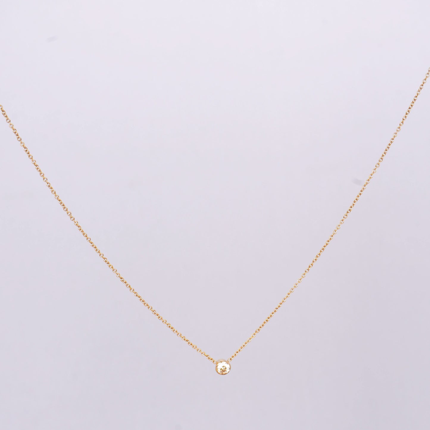 Minimal Diamond Link Choker Necklace