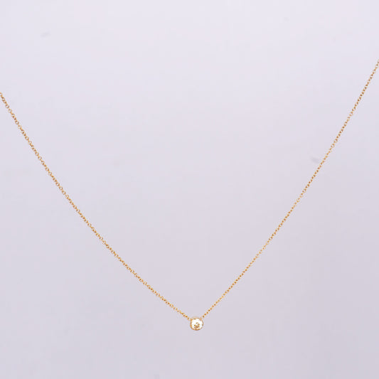 Minimal Diamond Link Choker Necklace