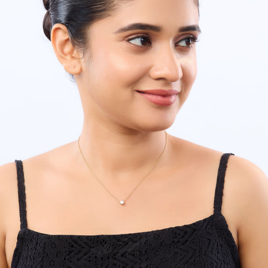 Minimal Diamond Link Choker Necklace
