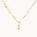 Golden Waterdrop Elegance Necklace