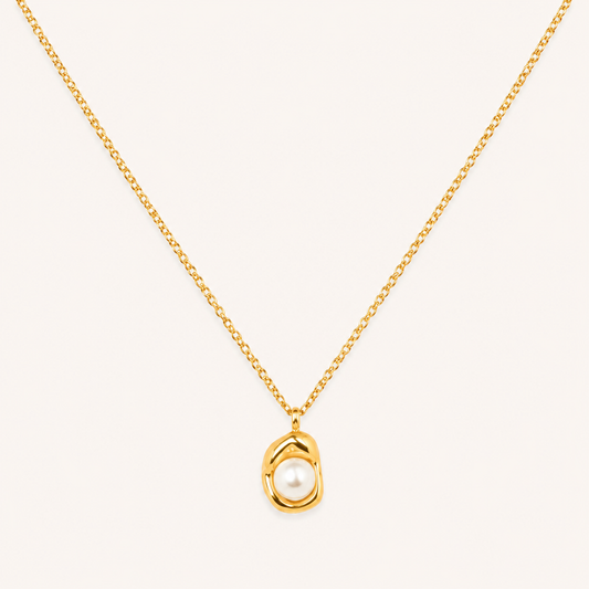Royal Pearl Charm Necklace