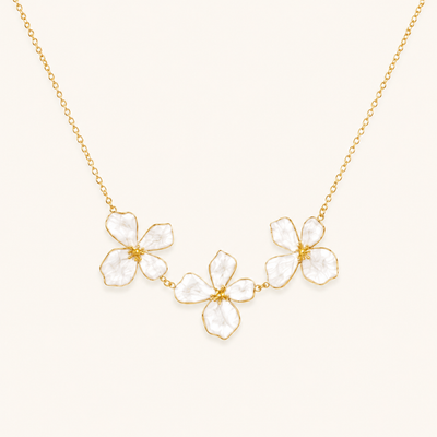 Blooming Pearl Charm Necklace