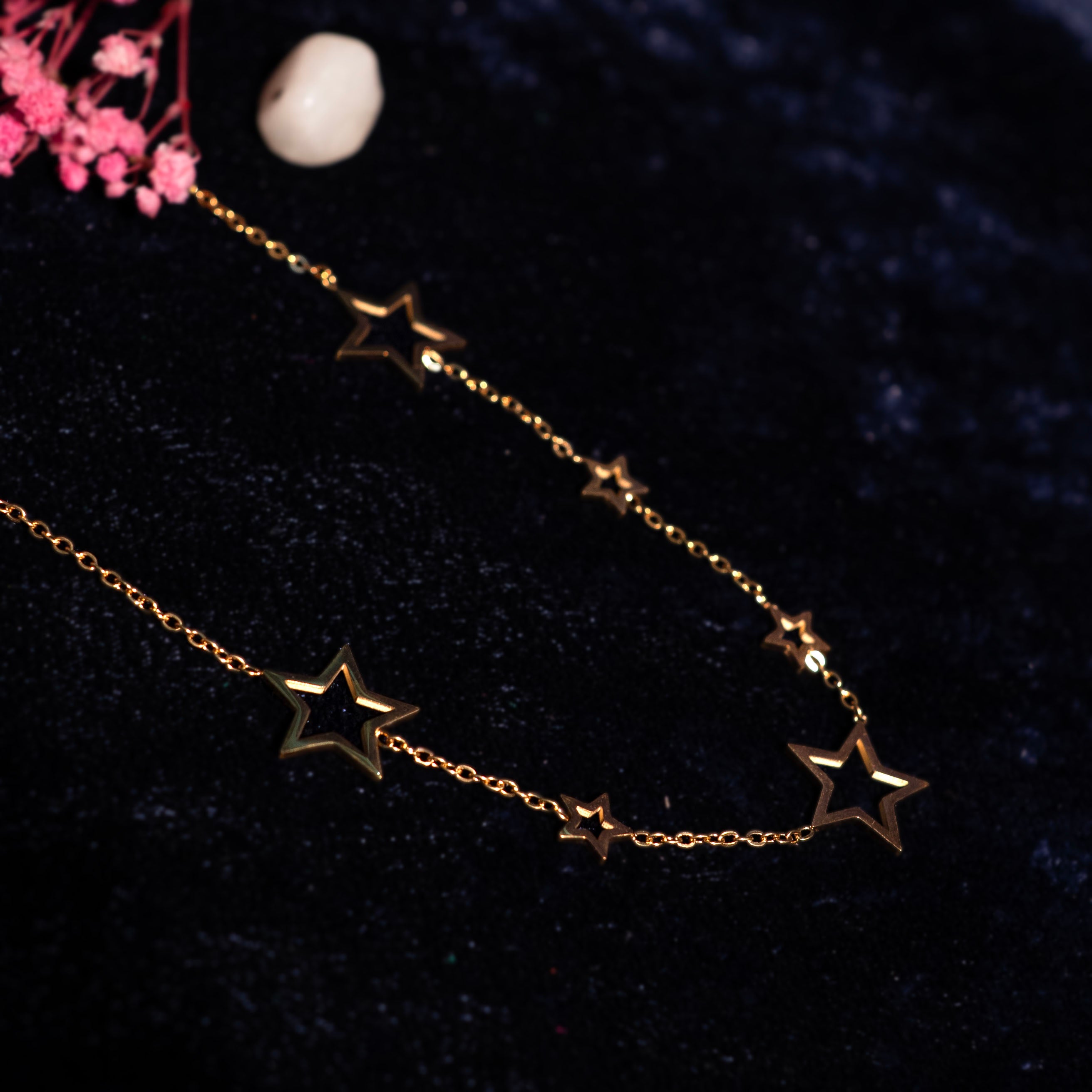 Golden Starfall Necklace