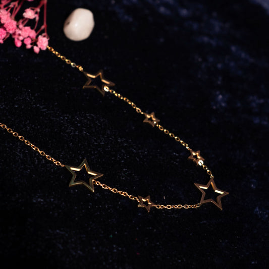 Golden Starfall Necklace
