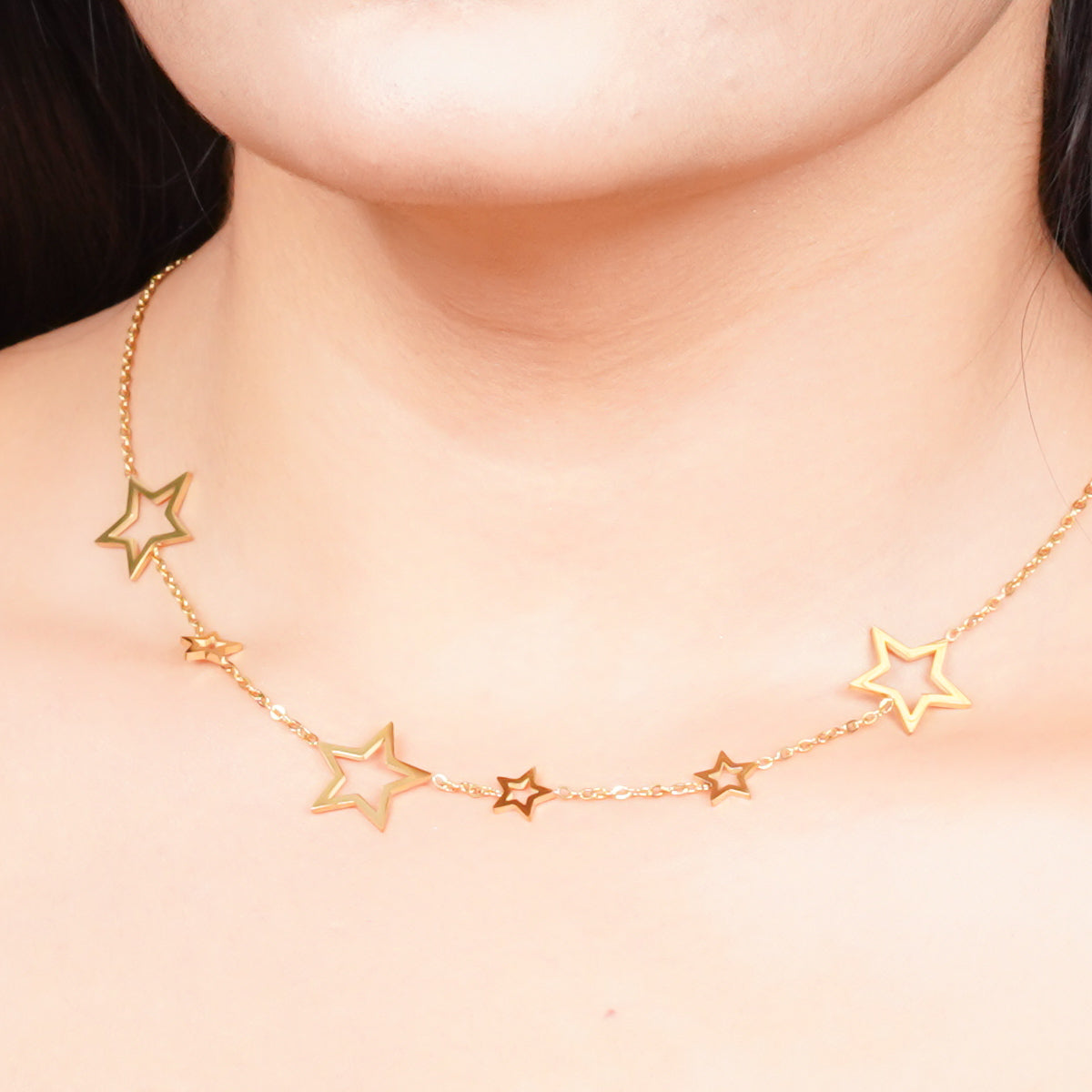 Golden Starfall Necklace