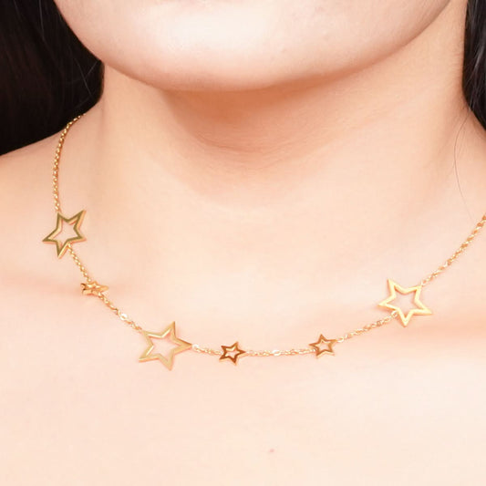 Golden Starfall Necklace