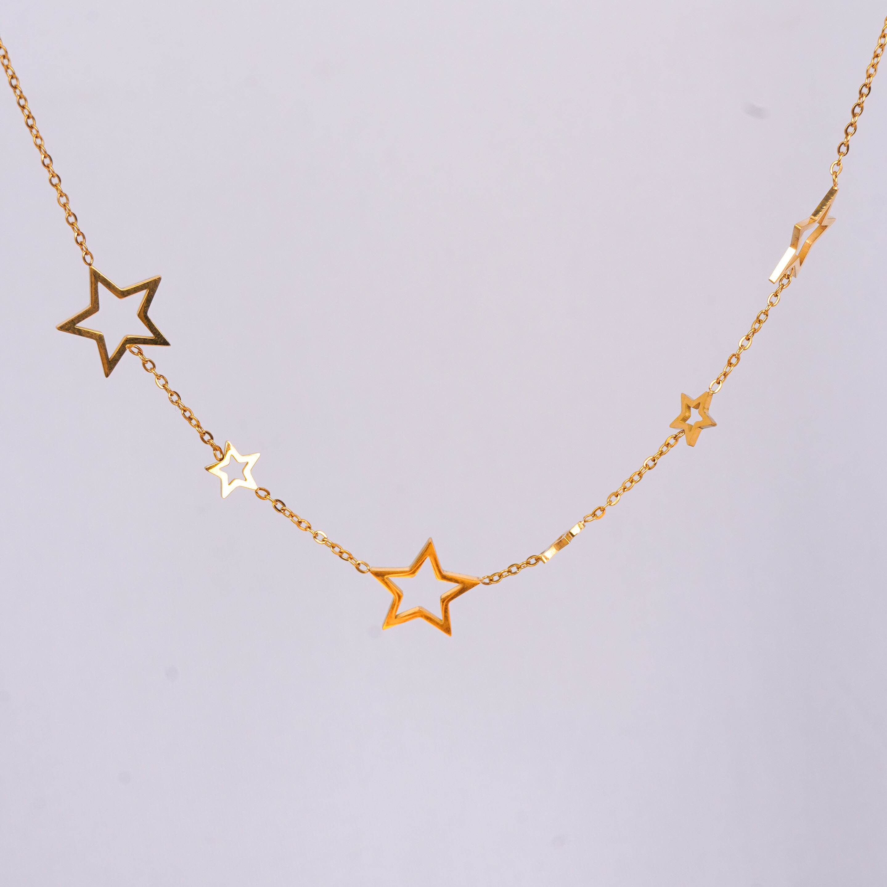 Golden Starfall Necklace