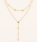 Loving Heart Tassel Layered Necklace