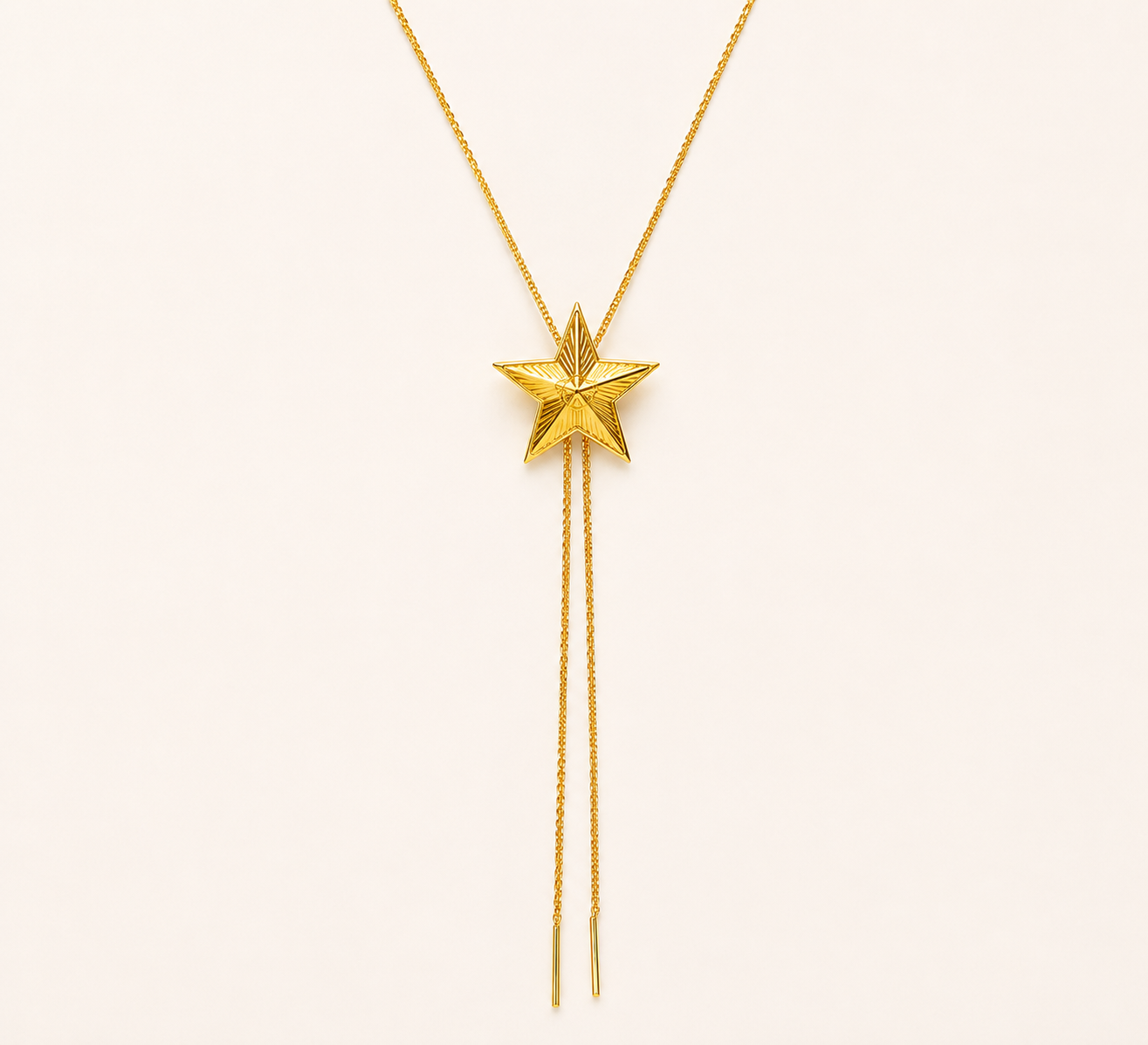 Elegant Star Pull-Out Gold Necklace