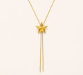 Elegant Star Pull-Out Gold Necklace