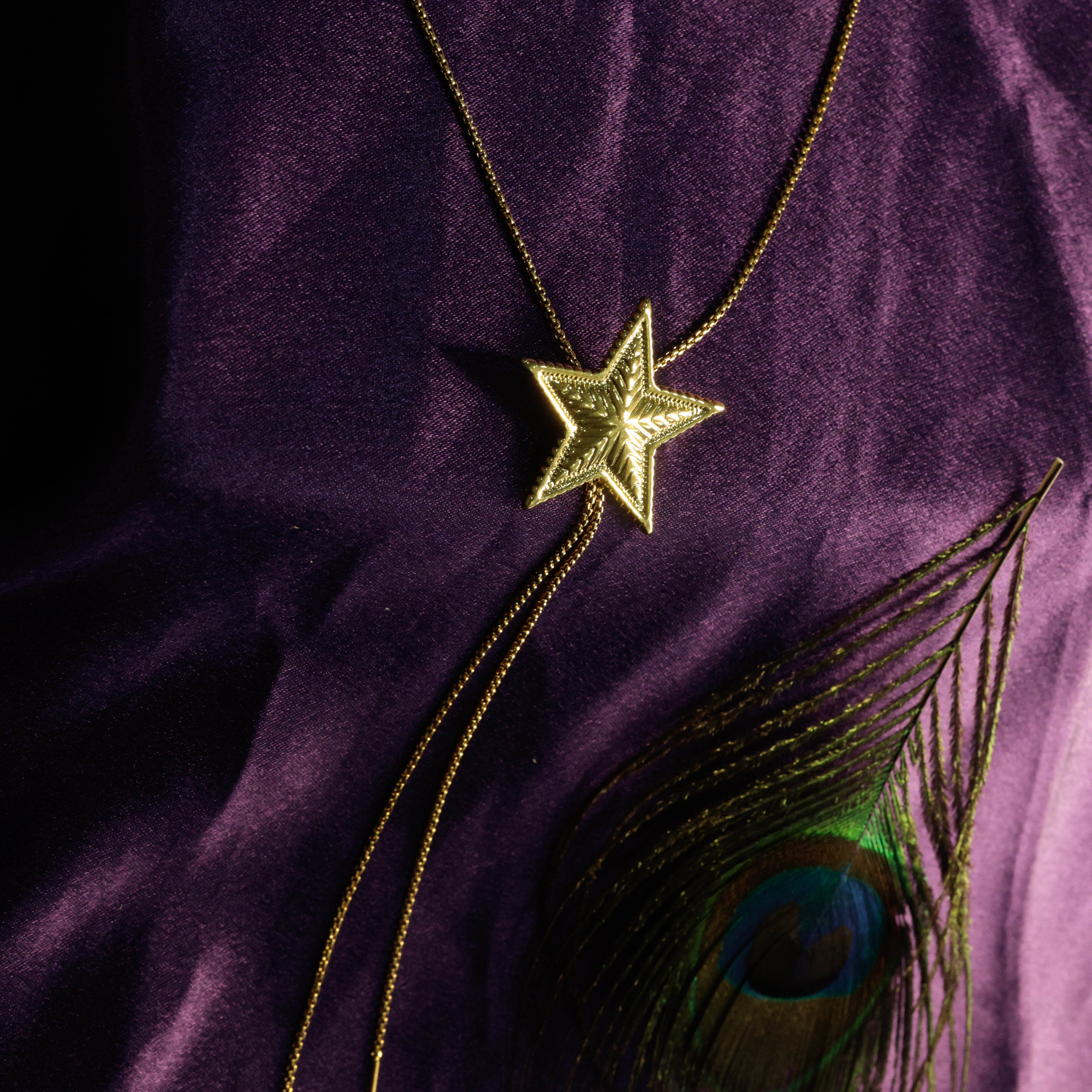Elegant Star Pull-Out Gold Necklace