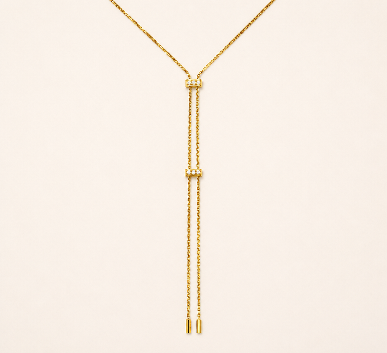 Adjustable Geometric Diamond Necklace