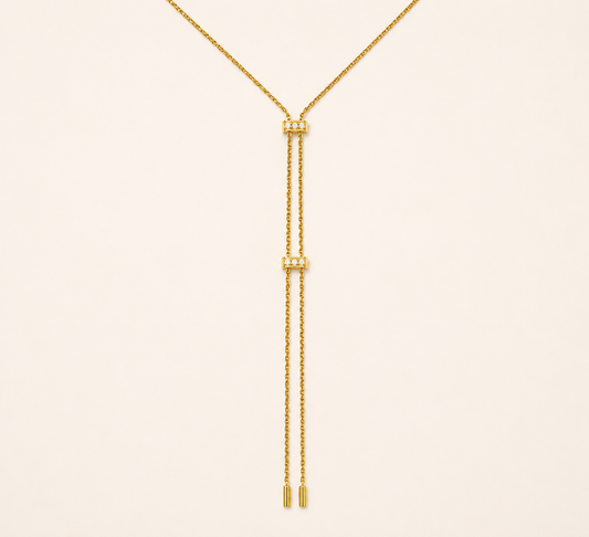 Adjustable Geometric Diamond Necklace