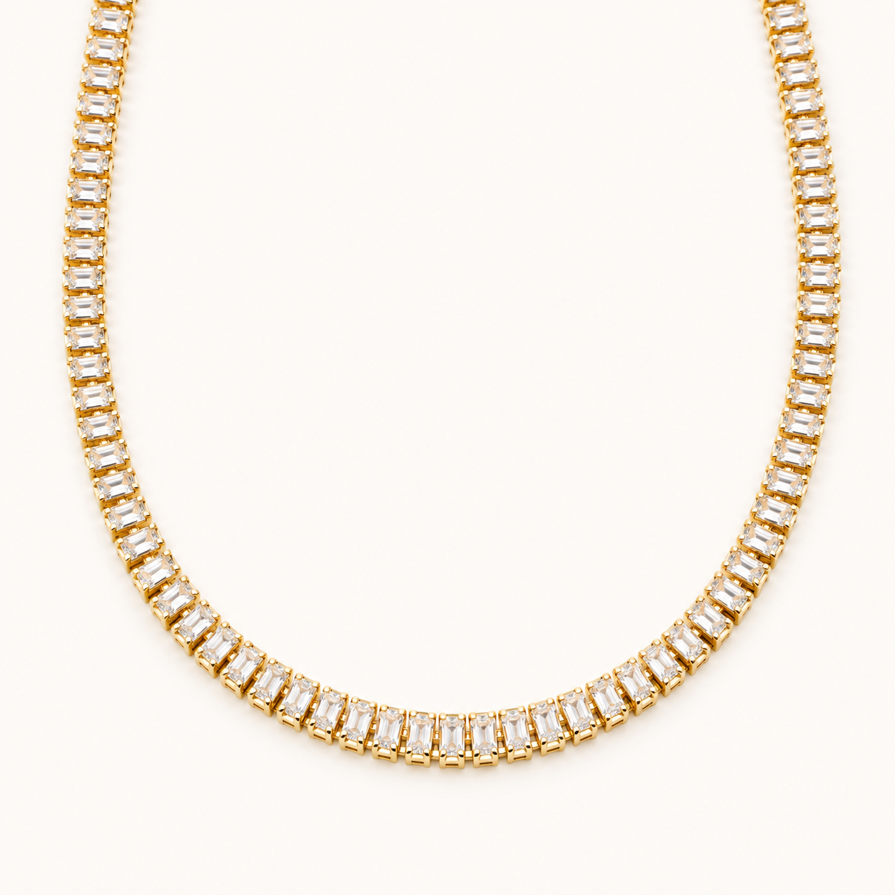 Golden Elegance Crystal Necklace