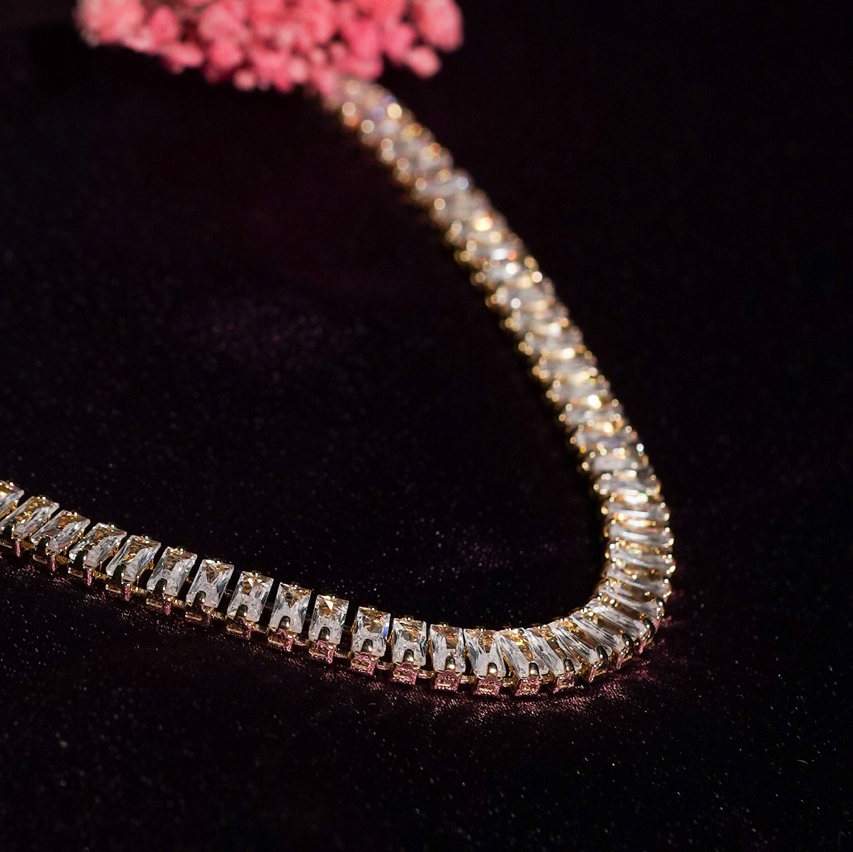 Golden Elegance Crystal Necklace