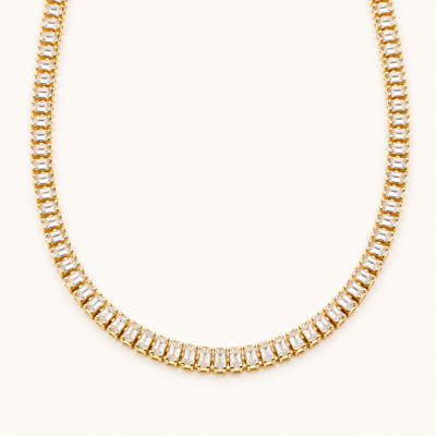 Golden Elegance Crystal Necklace