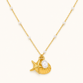 Starfish Shell Pendant Necklace