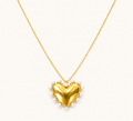 Golden Shell Pearl Necklace