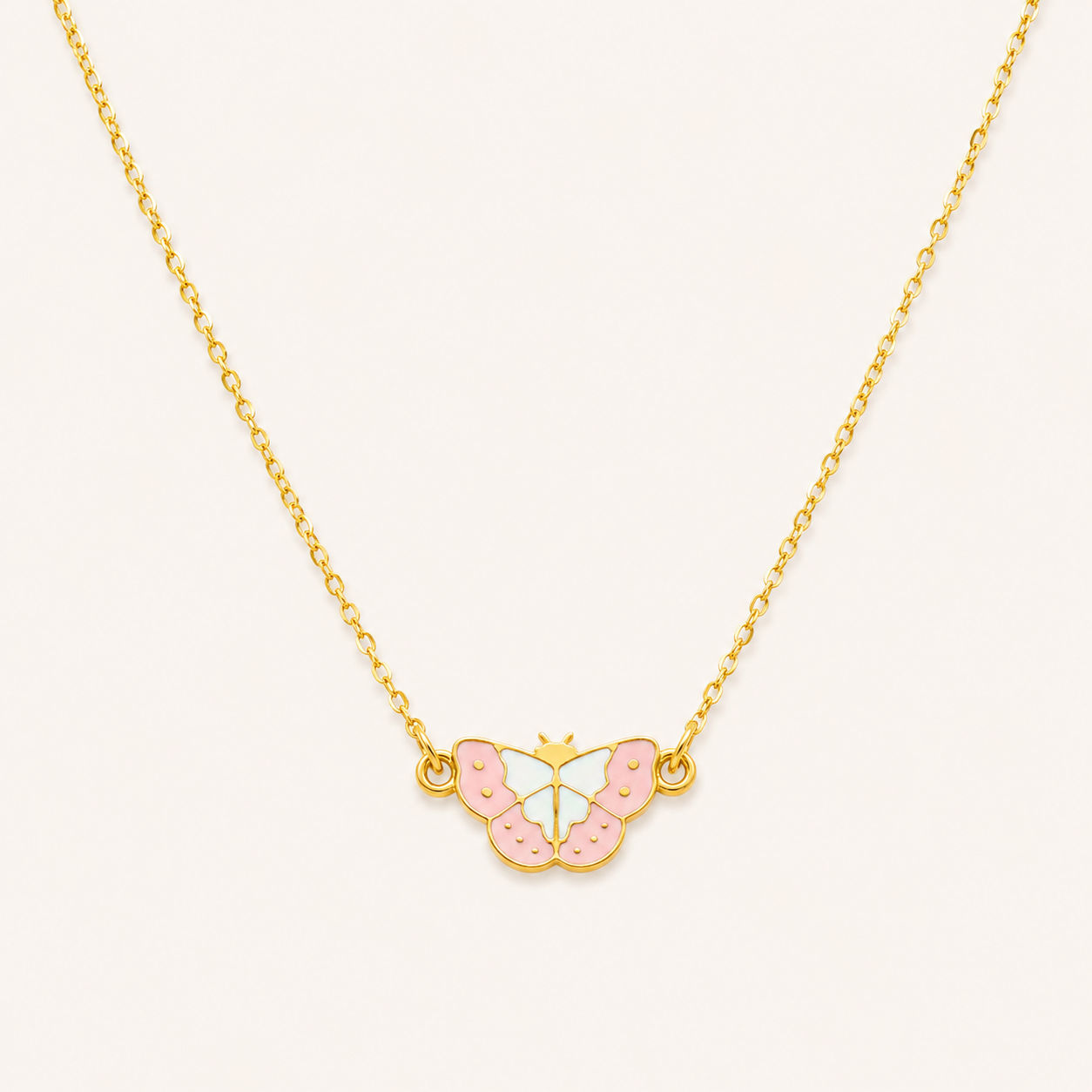 Pastel Butterfly Necklace