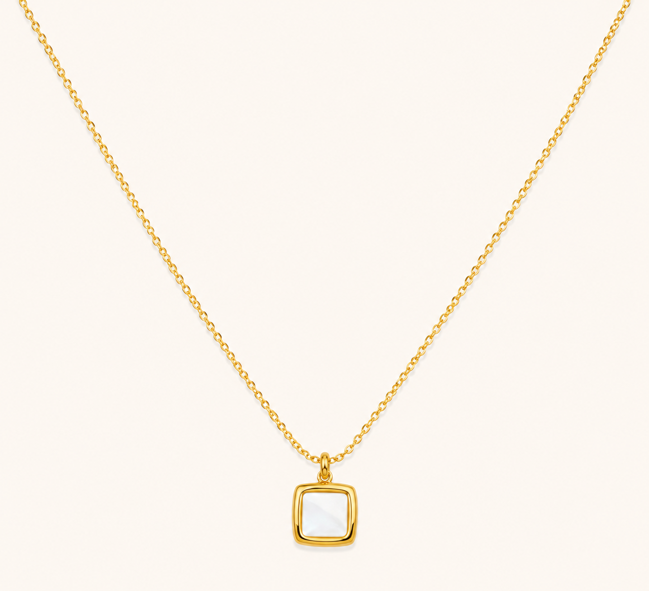 Ivory Square Necklace