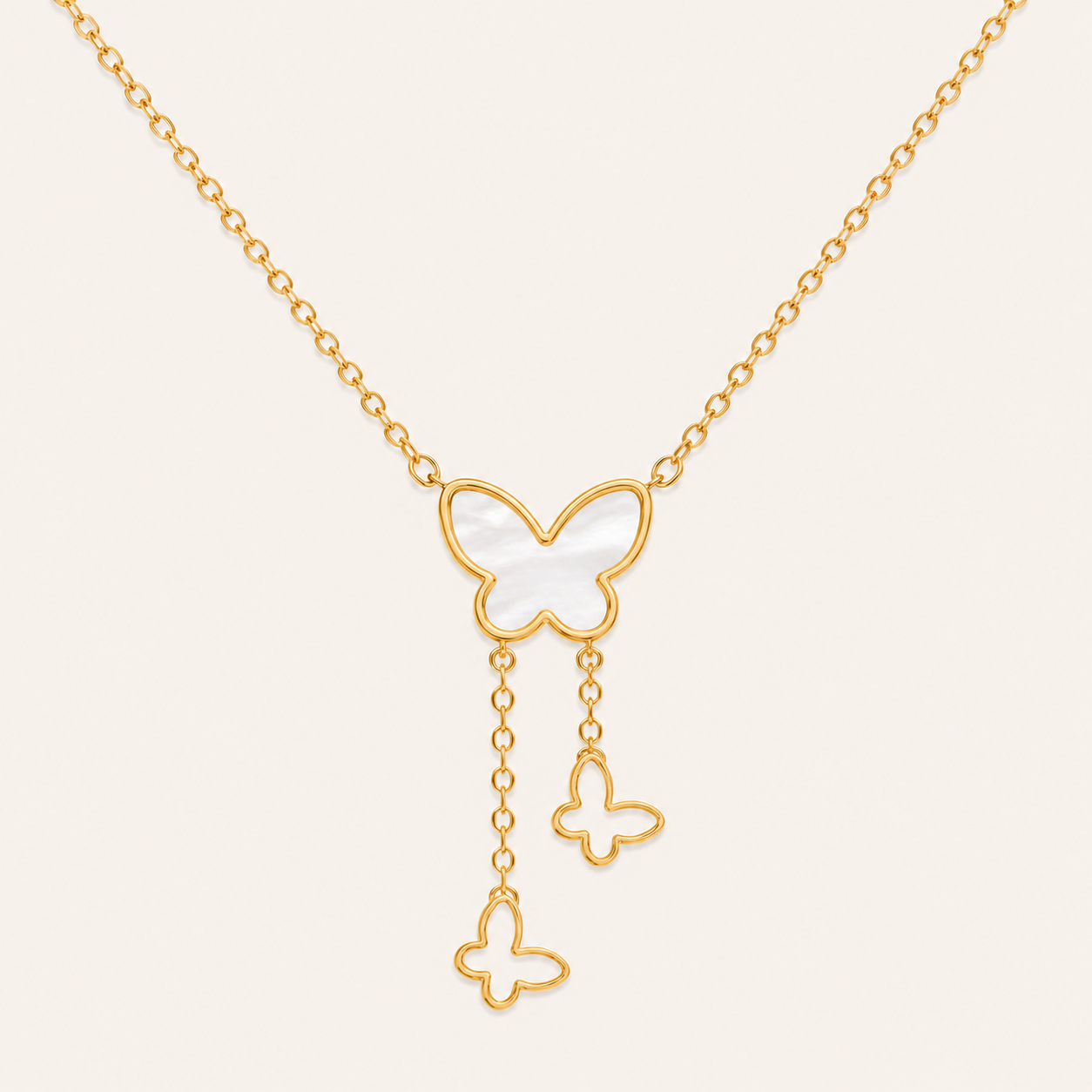 Golden Grace Butterfly Necklace
