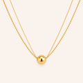 Golden Orbit Layered Necklace