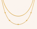 Golden Radiance Layered Necklace