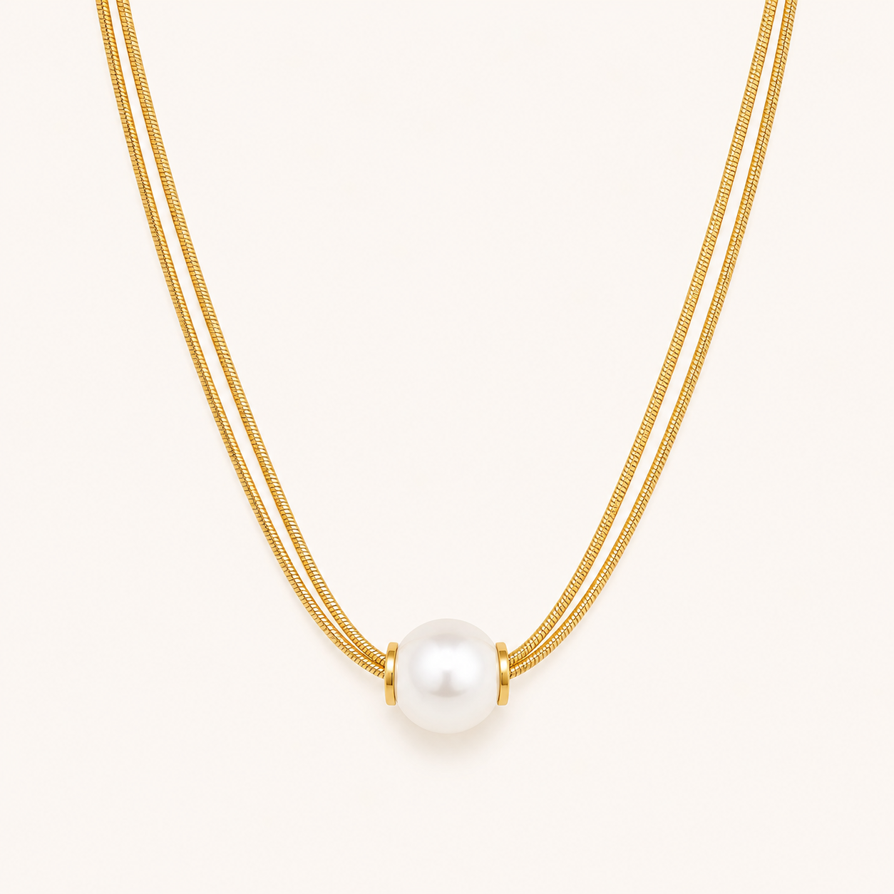 Pearl Aura Layered Necklace