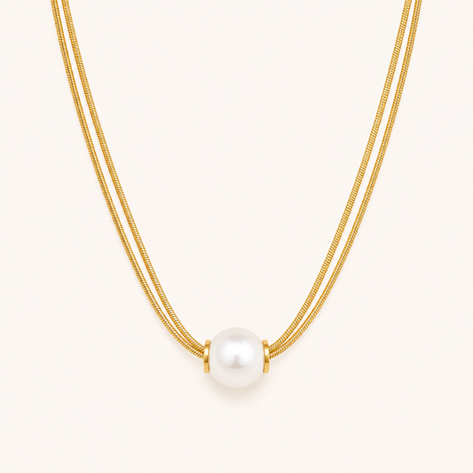 Pearl Aura Layered Necklace