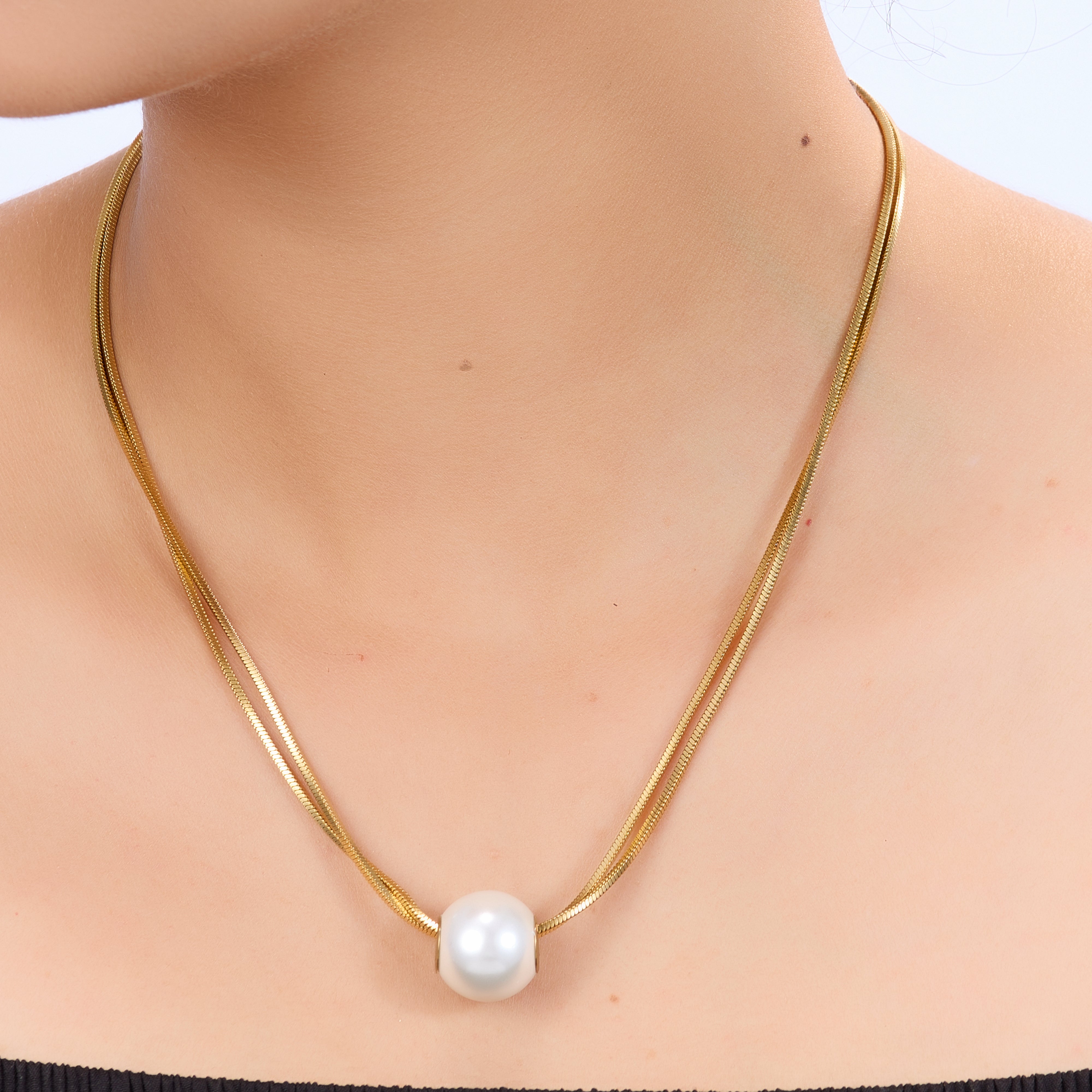 Pearl Aura Layered Necklace