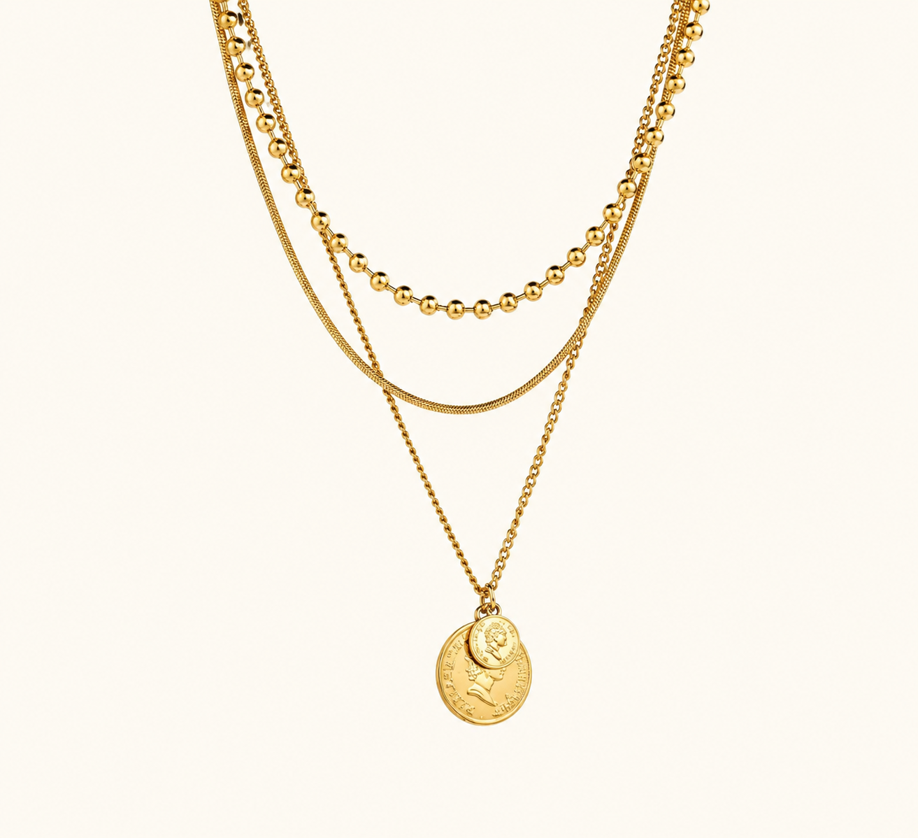 Luna Triple Layer Necklace