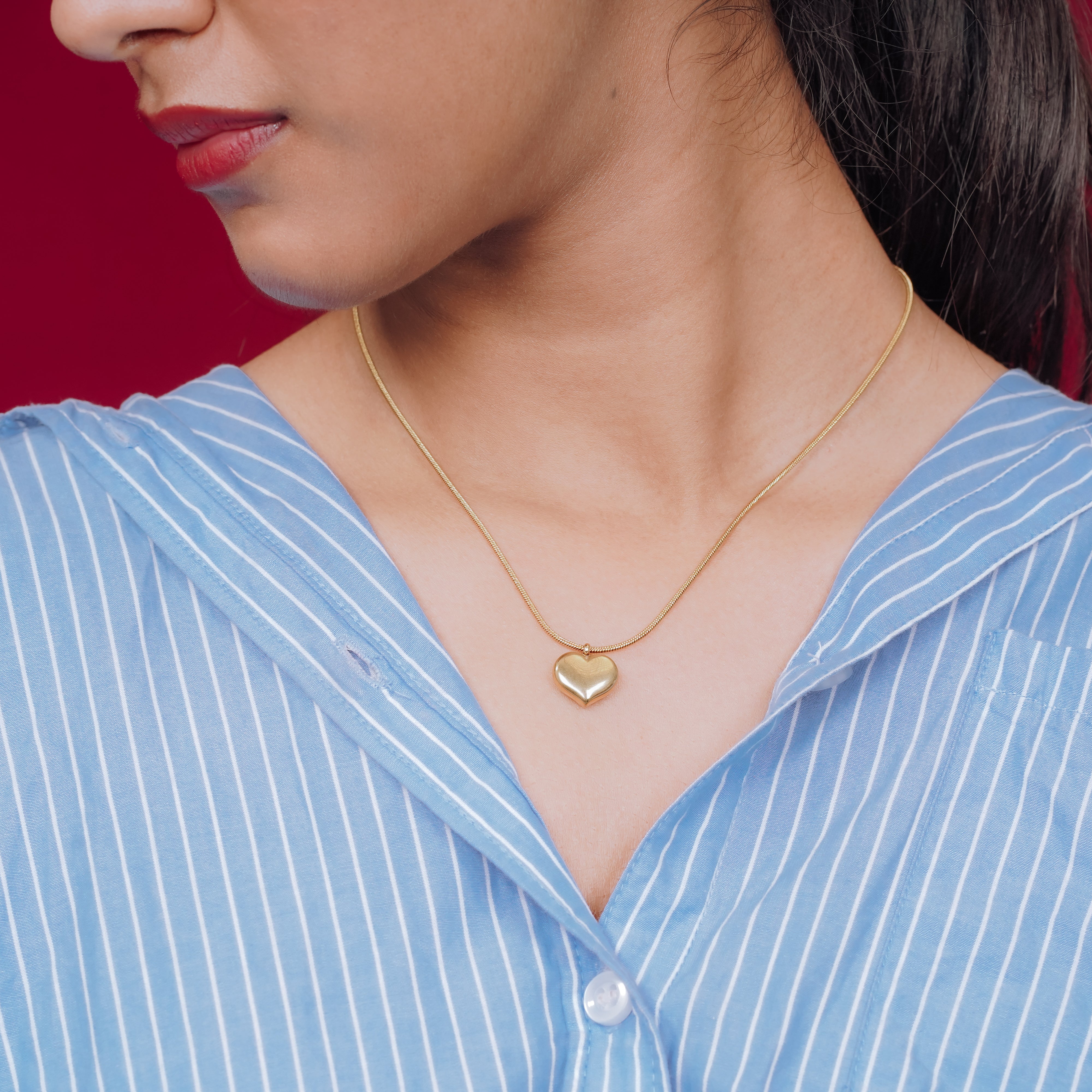 Starfish Heart Bow Necklace