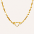 Retro Hollow Heart Necklace